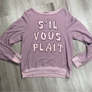 Wildfox long Sleeve top S